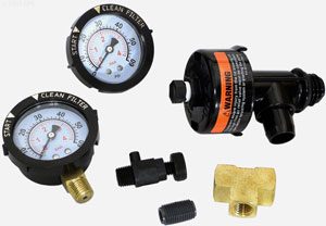Pentair SMBW 4000 (Fiberglass) DE Filter, Gauge Assembly Complete (SMBW4000) (073027)