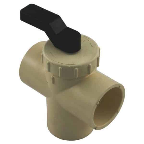 Ortega 3-Way Valve 2 x 2.5 inch CPVC (010632) (G62133) use (1930-20)