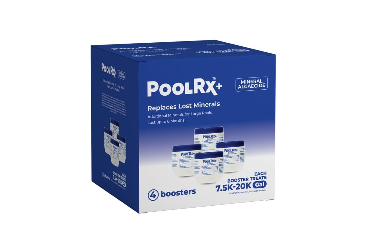 PoolRX Mineral Purifier Boosters for 7,500 to 20,000 gallons, 4 Pack (332004)