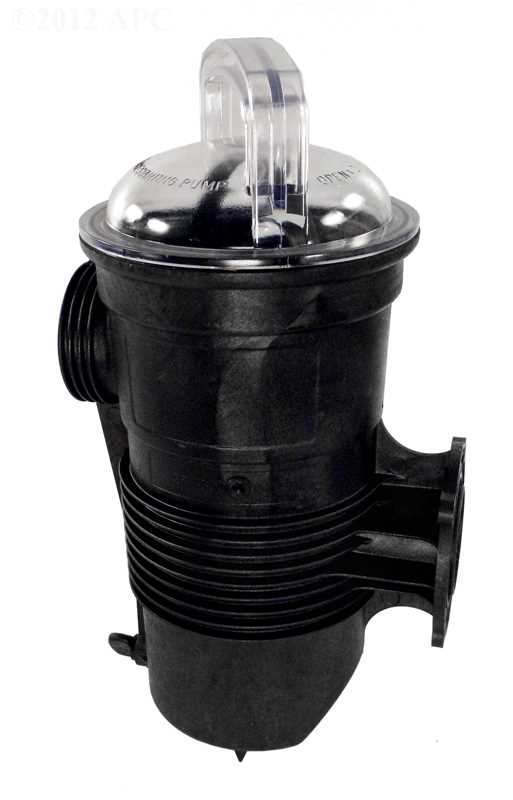 Pentair Challenger Strainer Pot Assembly, Black, Complete (359507) (359507Z)