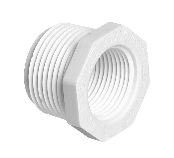 Threaded Reducer Bushing, 1.5 In. MIPT (Male Thread) x 3/4 In. FIPT (Female Thread) (439-210)