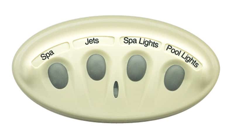 Pentair Intellitouch iS4 4-Function Spa-side Remote, White, 250 ft cord (521889)