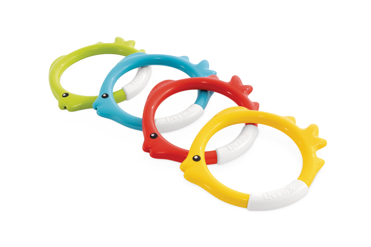Intex Underwater Fish Rings Age 6-UP 4 Color - 55507E