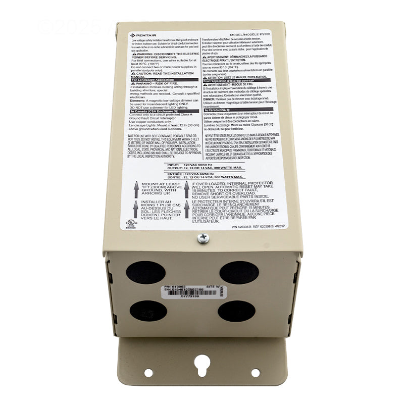 Pentair 300 Watt 12v Transformer 619963 - view 2