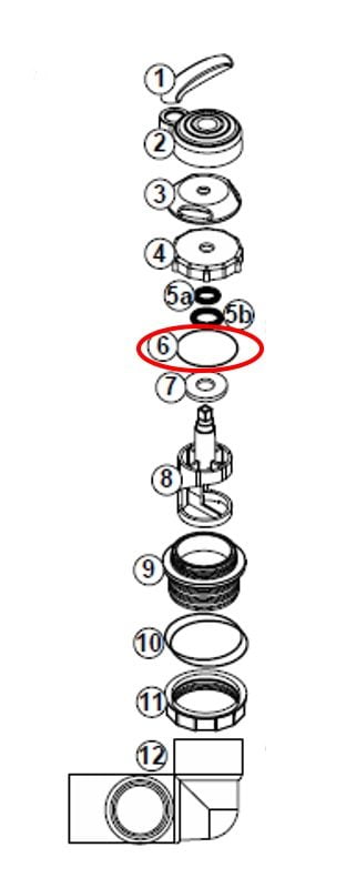 Jacuzzi Diverter Cap O-Ring (After 2002) (6540-865)