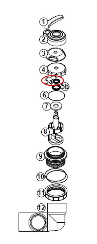 Jacuzzi Diverter Shaft O-Ring (After 1993) (6540-868)