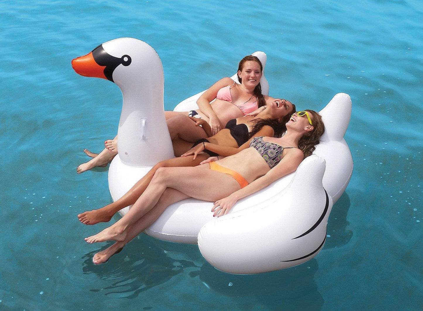 Giant Swan Ride On Inflatable Pool Float (T9933) (90621)