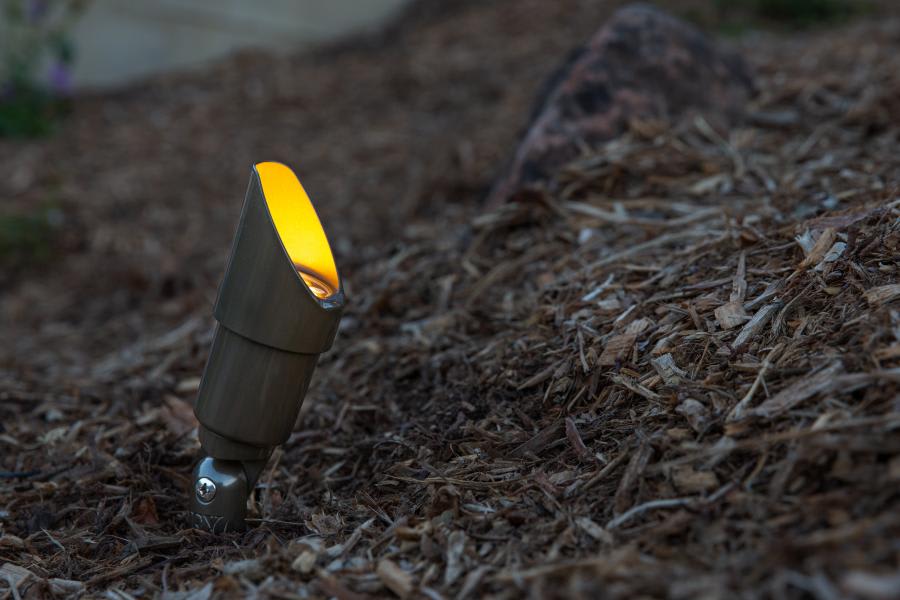 Up Light, GU5.3 MR-16 2700K LED Powder Coated Bronze Metallic Die-Cast Zinc/Aluminum Reflectore Stellato Series Long Shroud