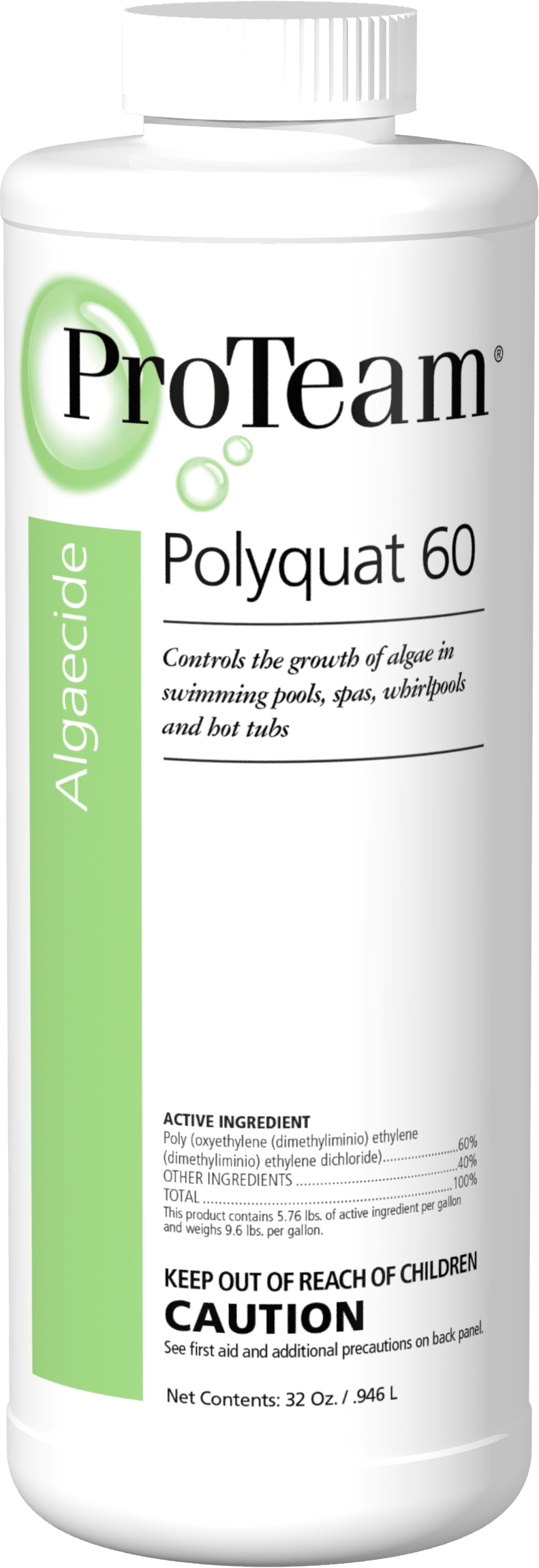 ProTeam Polyquat 60 Algaecide 32 fl oz Bottle 12/Case | C003098-CS20Q