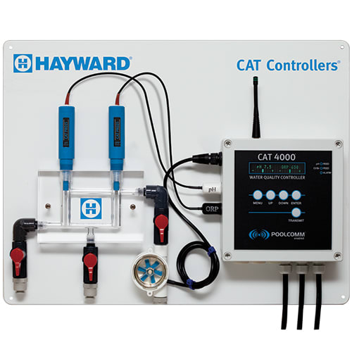 Hayward Controllers CAT 4000 Professional Package with WiFi Transceiver, PH/ORP Sensors, Wi-Fi & Cellular, Commercial Pool | CATPP4000WIFI