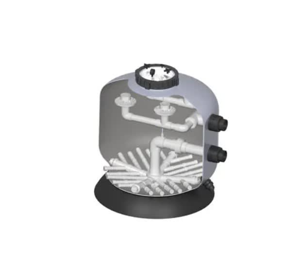 Hayward HCF Series 42" Bobbin-Wound Sand Filter, 9.83 Sq Ft, 50 PSI, 1400 lbs Sand, BWF Tank, 118200 gallons, 18" Clearance, 225 lbs | HCF342C