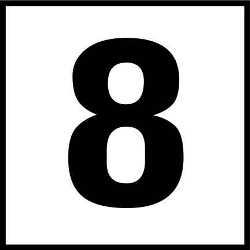 Inlays 8 (Number Only) Depth , 8 SR | C621080