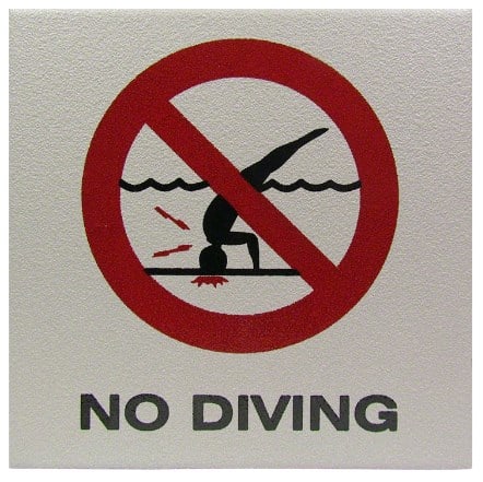 Inlays No Diving W/ International Symbol , SR | C621500