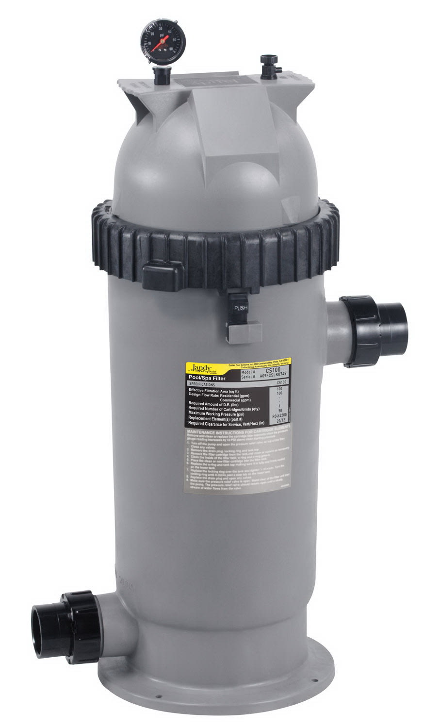 Jandy CS Series Cartridge Filter - CS250