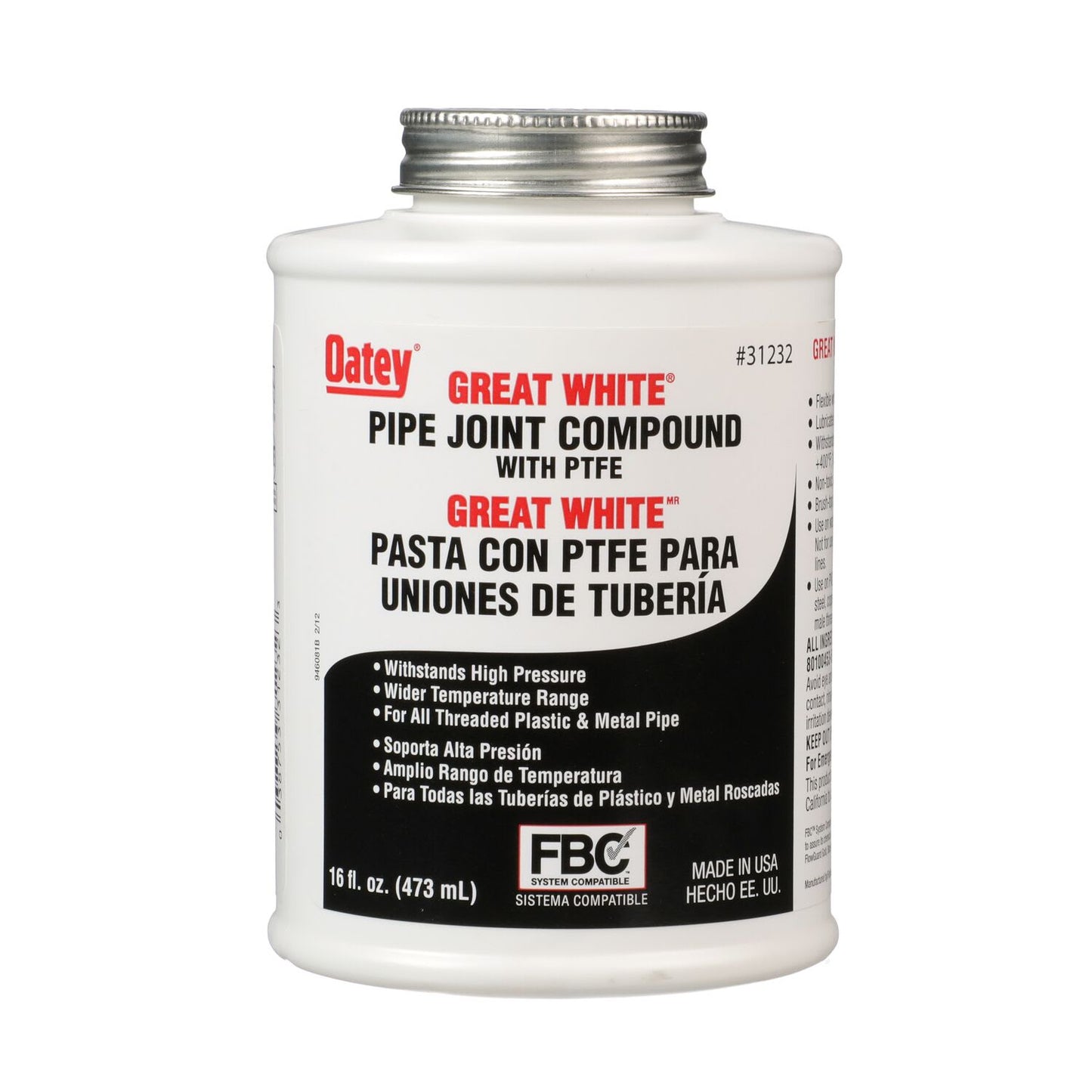 Oatley 16 oz White Pipe Joint with PTFE Compound | OTY31232
