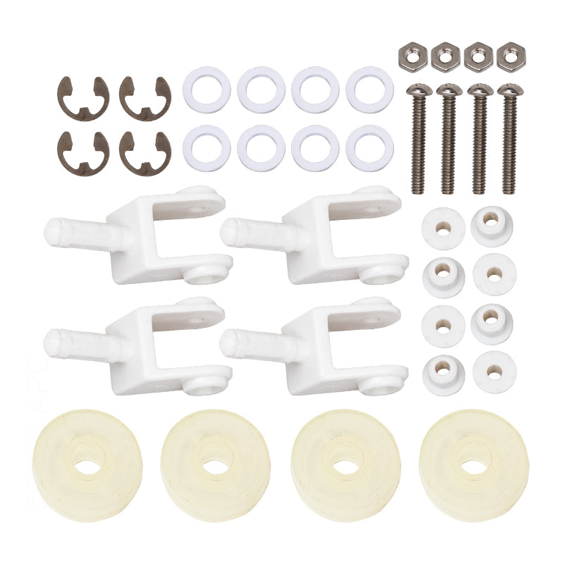 Pentair R201500 #250 Replacement Kit with #177 Wheels & #264 Axle Assembly, #263 Casters & #267 Clips for Vacuums, 4 each Card Bubble Pack
