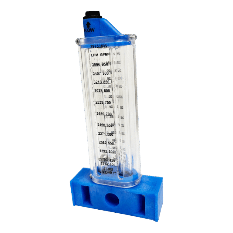 Rolachem 6" PVC Flowmeter, Vertical Mount, for Vertical Pipe, 400 - 1050 GPM | 570391V