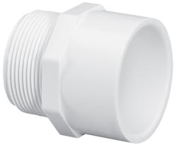 Adapter, 4" MPT x Slip White PVC Schedule 40