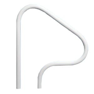 Saftron Handrail 40 In Rtd W/Holes White | Rtd-340-W