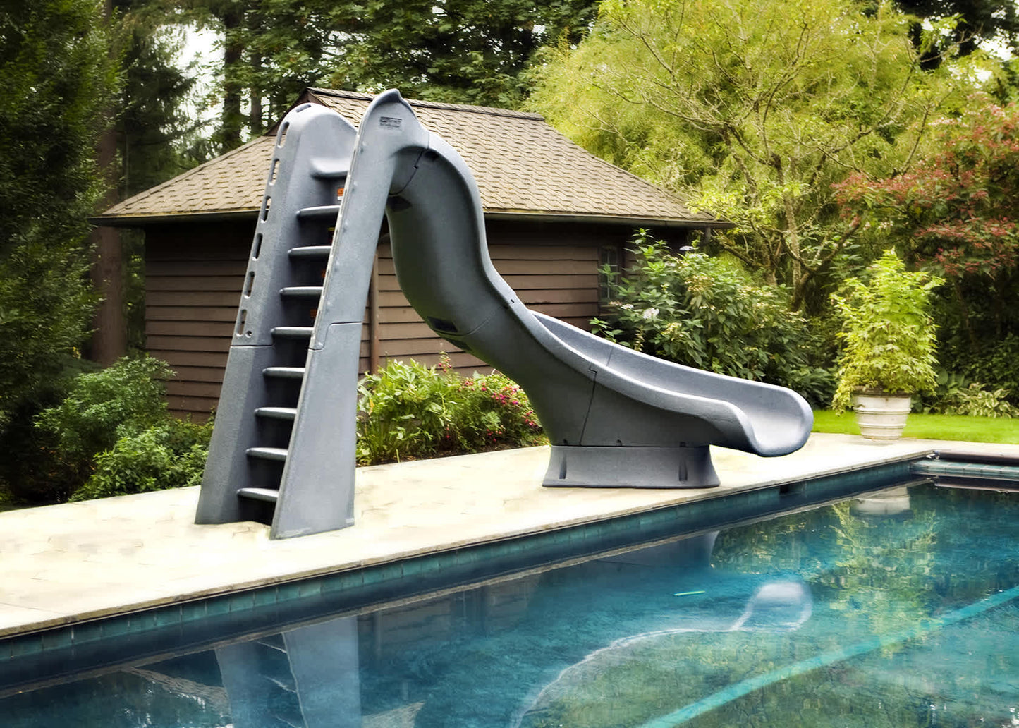 SR Smith TurboTwister Pool Slide, Left Turn, Sandstone | 688-209-58223