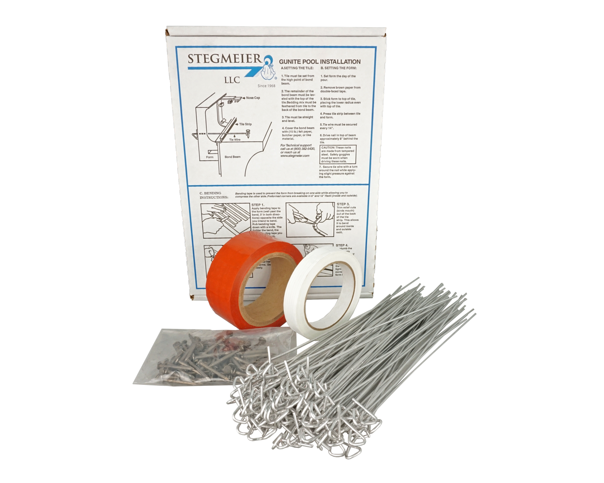 Stegmeier Tie Wire KIT:(100) Tie Wires, Nails W/bending Tape (5) - CFA001
