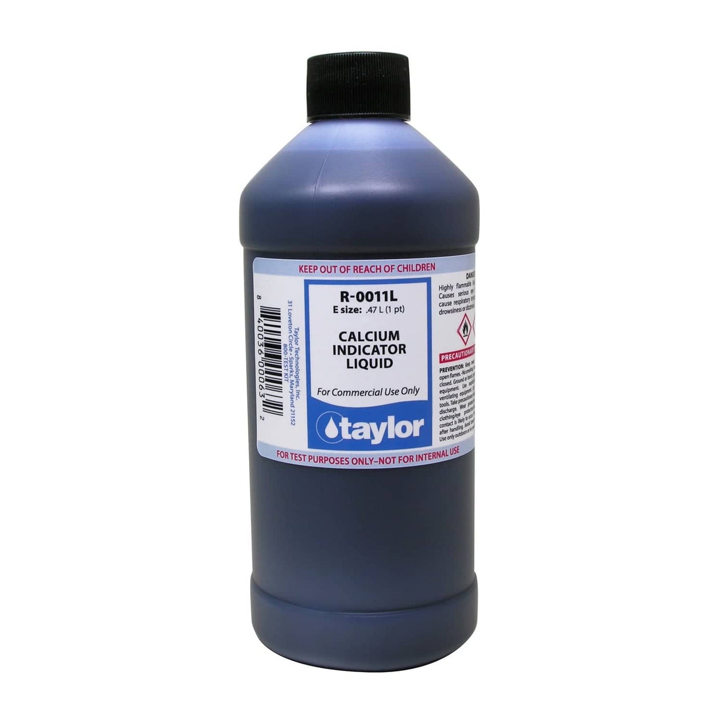 Taylor Calcium Indicator Liquid, 16 Ounce , 16 OZ | R-0011L-E