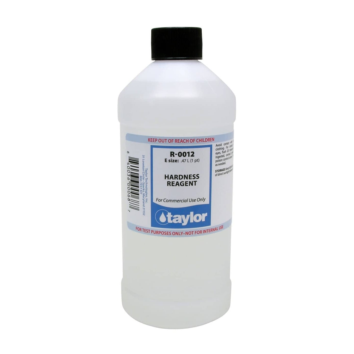 Taylor Hardness Reagent, 16 Ounce , 16 OZ | R-0012-E