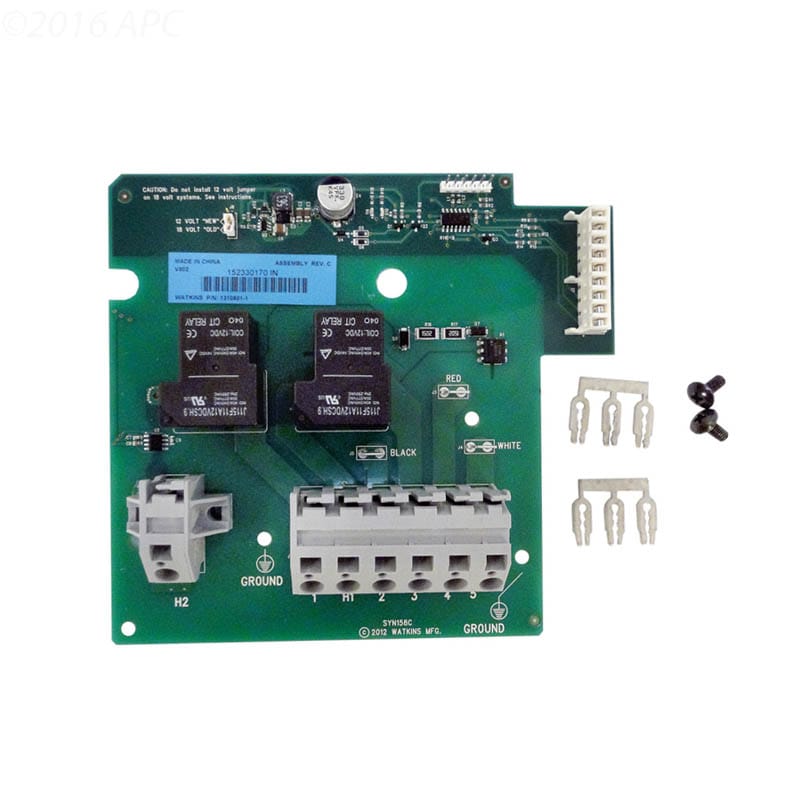 Hot Springs/Watkins Heater Relay & Circuit Board, IQ2020 System from 2001-2009, w/2 Relays (74618)