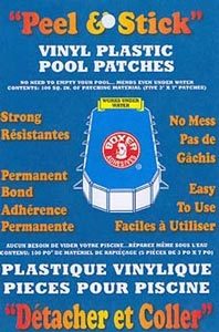 Boxer Adhesives Vinyl Plastic Pool Patches, Peel & Stick, 3x7 Patches, Pk. Of 5 (#10) (BOX-60-5090)