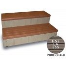 Leisure Accent Deluxe Spa Step, 74 In. Wide, Color - Portabello (LASS74P)