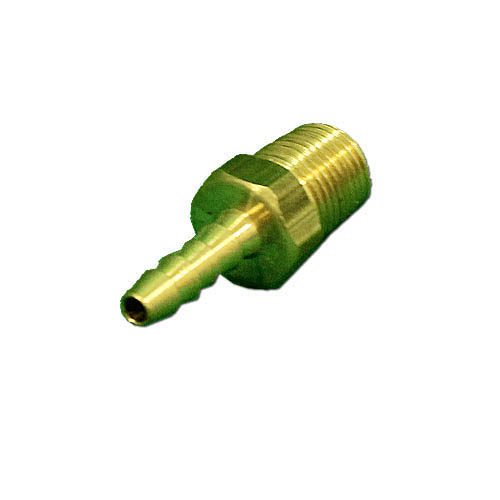 Brass Barbed Adapter, 1/8" Barb x 1/8" MPT (H48-2-2)
