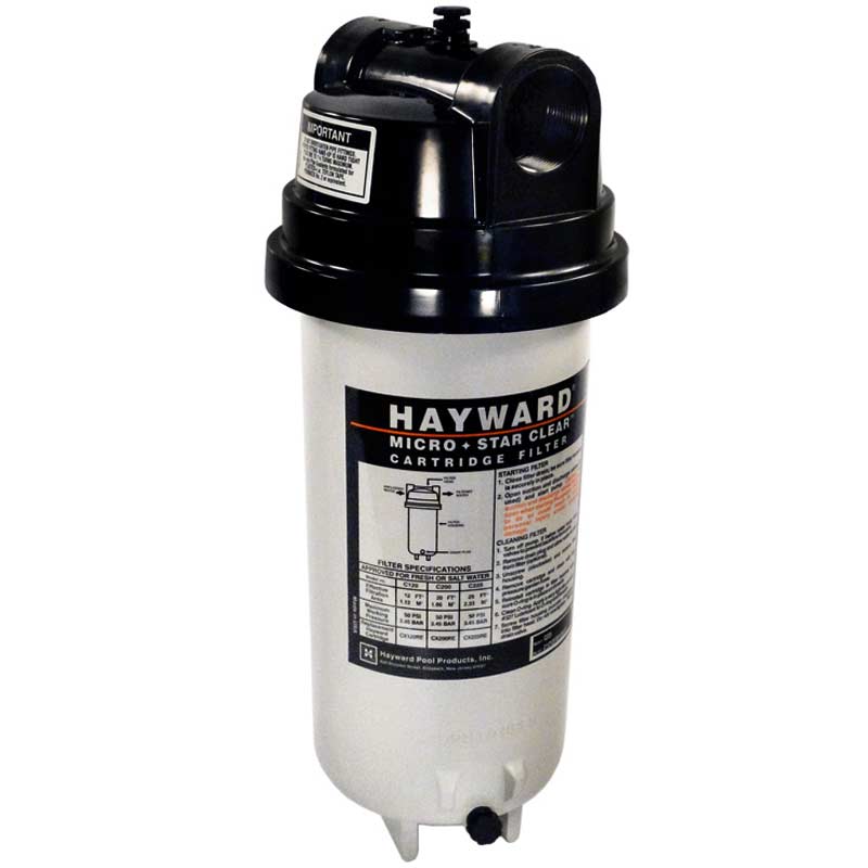 Hayward Micro Star Clear C225 Sq.Ft. In-Line Cart. Filter, 1-1/2in. FIP (C225)