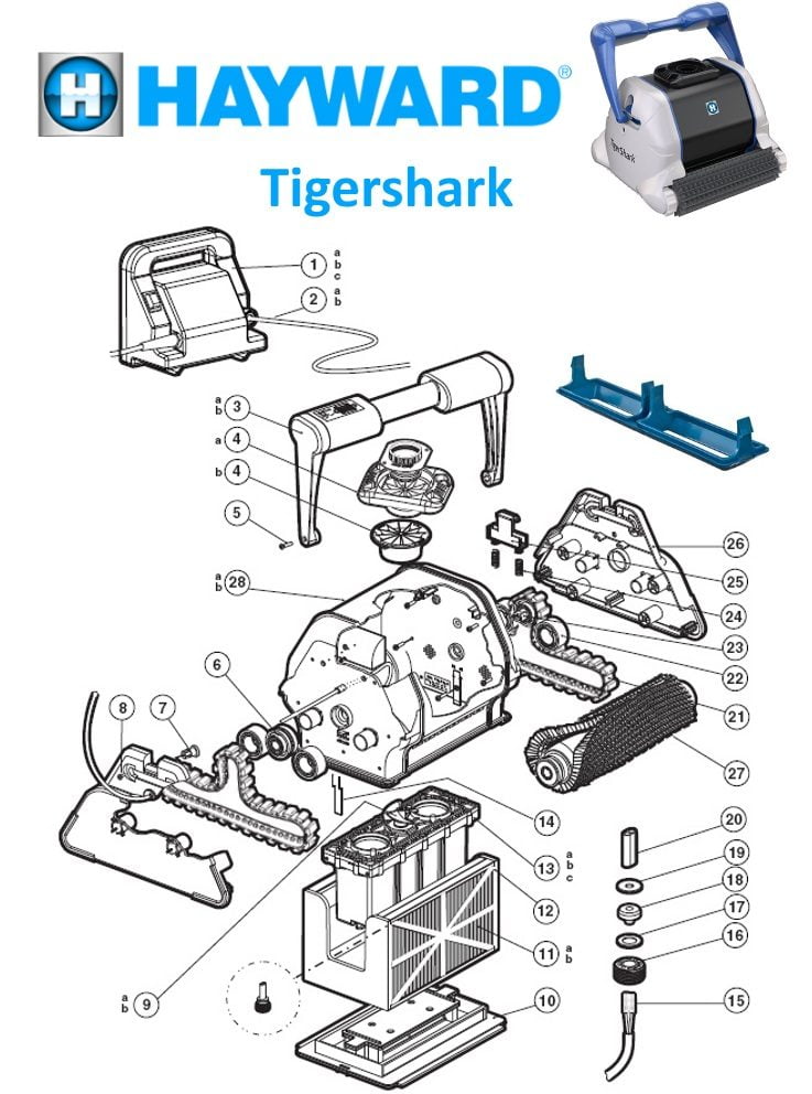 Hayward Tiger Shark Robotic Cleaner Parts