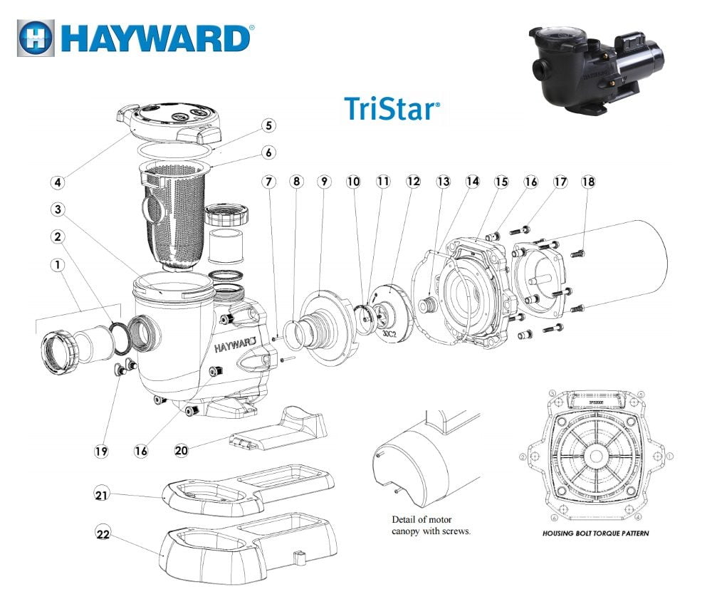 Hayward TriStar Pump Parts