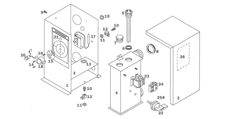 Hayward CSPA XI Electric Heater Parts