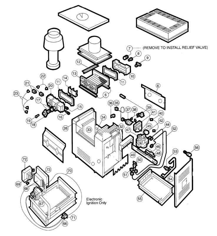 Hayward PSG II Models 110 355 Heater Parts