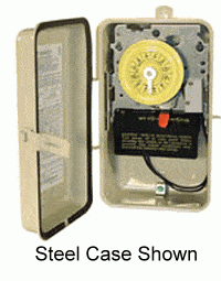 Intermatic 208/277v Timer w/Heater Delay, Plastic (Outdoor) (T104P201)