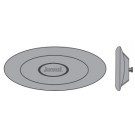 Jacuzzi Spa Pillow, Oval, Gray, for J-200 Spa Models (6455-458)