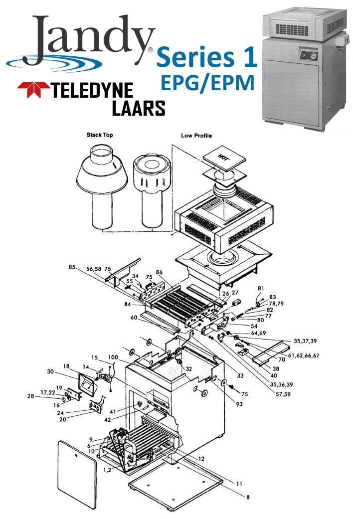Jandy/Laars Series One EPG EPM Heater Parts