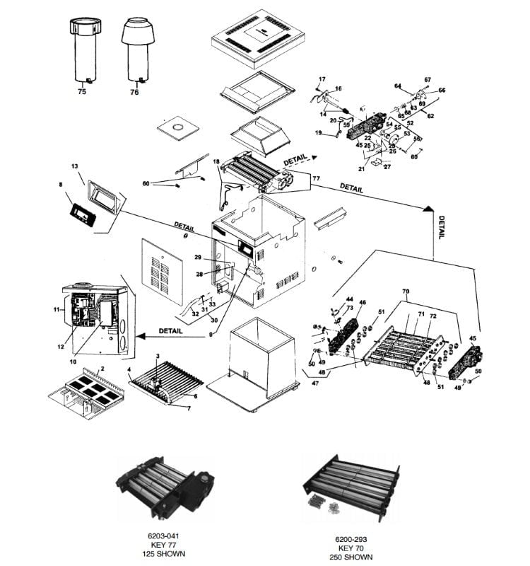 Jandy/Laars Lite2 LJ Heater Parts, 2003-2009 Models