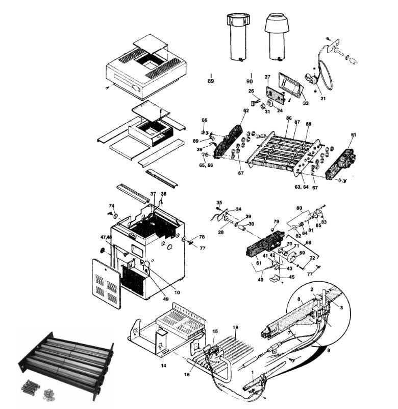 Jandy/Laars Series 2 ESG Heater Parts