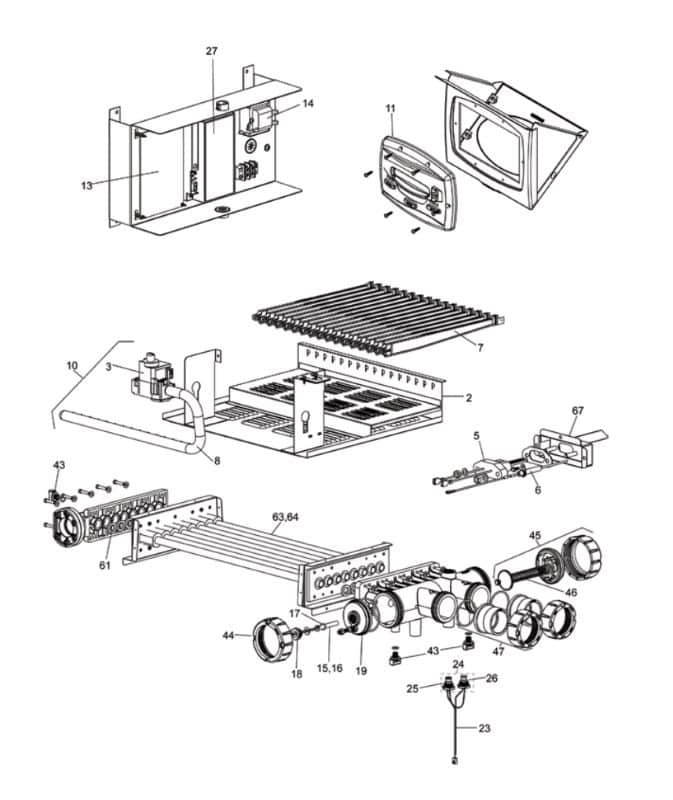 Jandy® Legacy LRZE Heater Parts