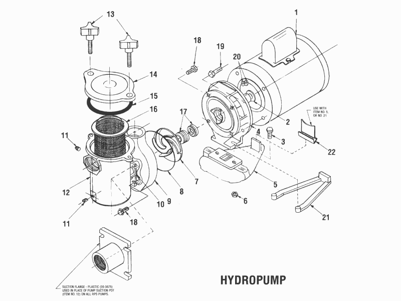 Pentair Hydropump Parts
