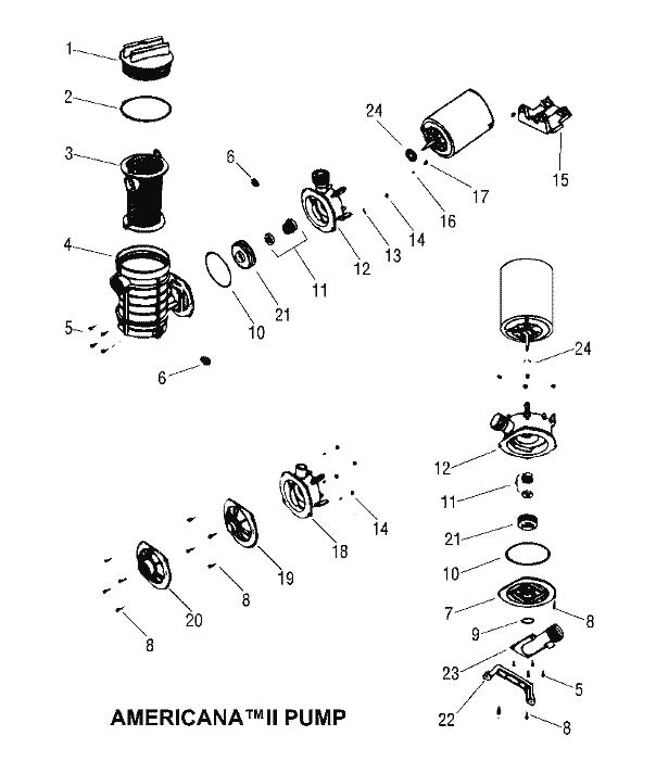 Americana II Pump Parts