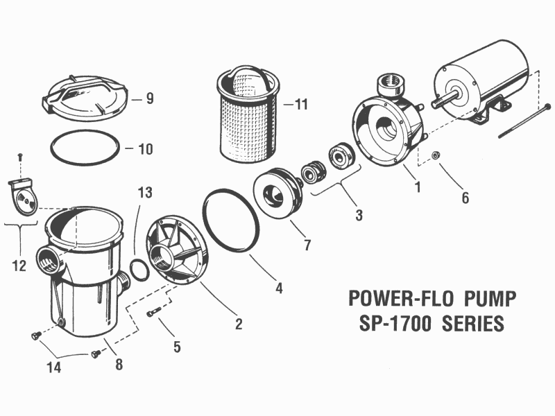 Power-Flo SP1700 Pump Parts