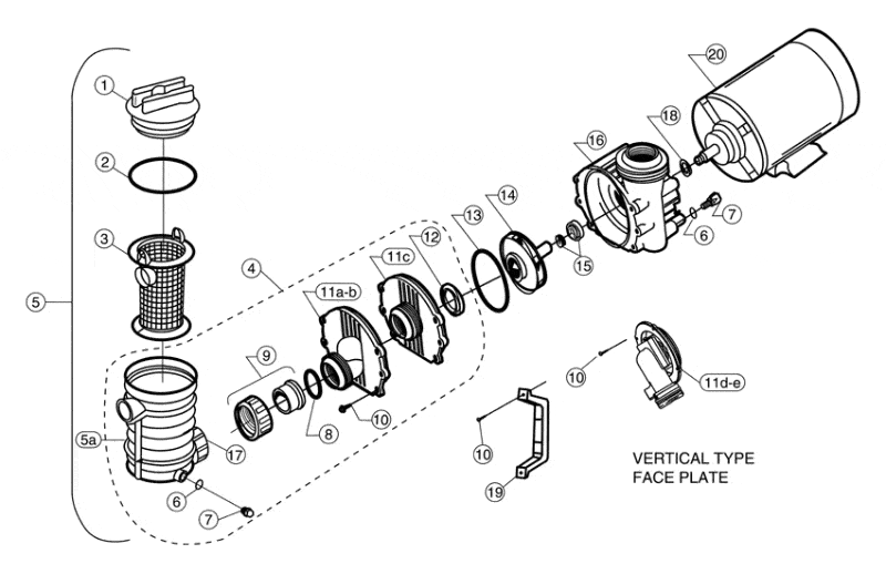 Pentair (PacFab) Maxim Pump Parts