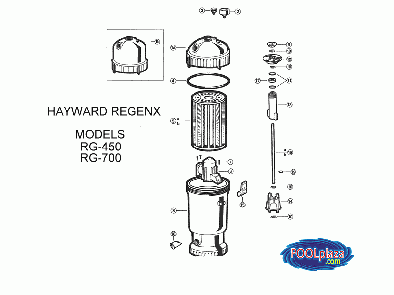Hayward ReGenX DE Filters Filter Parts