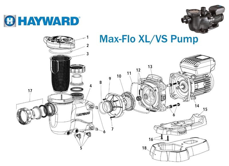 Hayward Max-Flo XL/VS Pump Parts