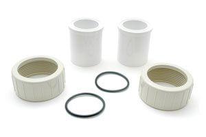 Pentair SuperFlo Pump Inlet/Outlet Union Kit (Adapter & Nut) 2 req. (350157) - Obsolete