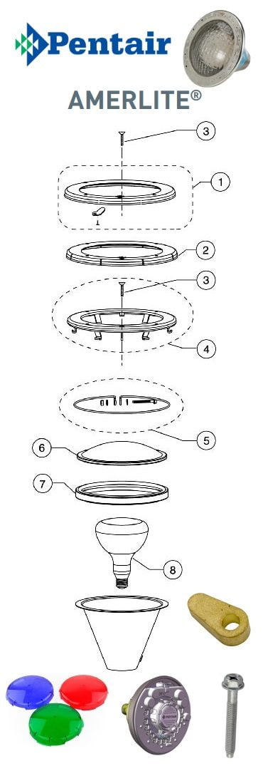 Pentair AmerLite Light Parts